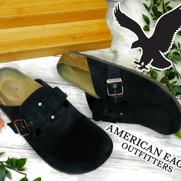 American Eagle Outfitters Shoes - AMERICAN EAGLE Outfitters Suede Clogs 8